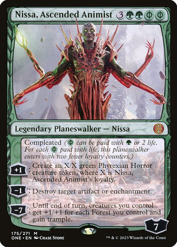 Nissa, Ascended Animist | Phyrexia: All Will Be One | ONE | 175 | M