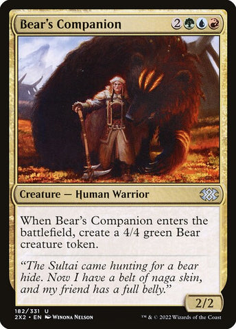 Bear's Companion | Double Masters 2022 | 2X2 | 182 | U