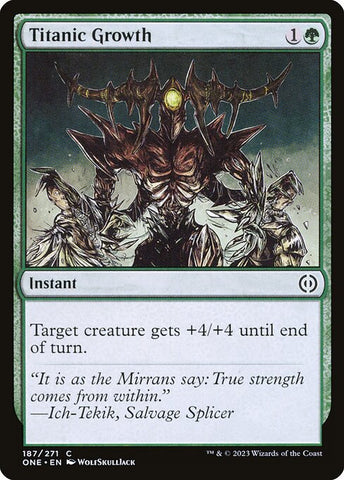 Titanic Growth | Phyrexia: All Will Be One | ONE | 187 | C