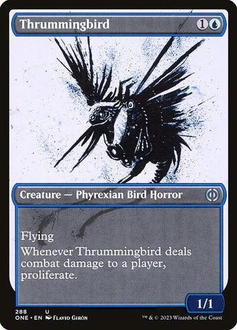 Thrummingbird (V.1) | Phyrexia: All Will Be One: Extras | XONE | 288 | U