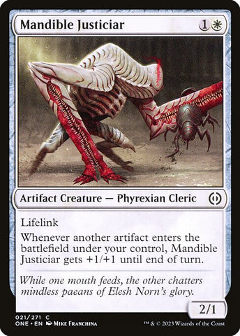 Mandible Justiciar | Phyrexia: All Will Be One | ONE | 21 | C