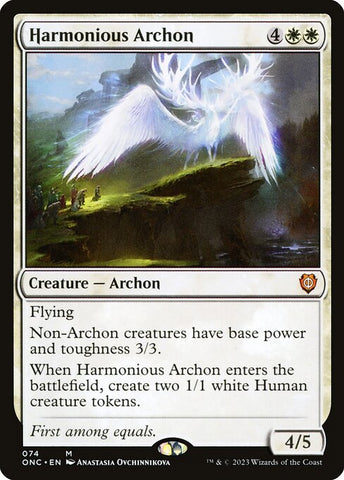 Harmonious Archon | Commander: Phyrexia: All Will Be One | ONC | 74 | M