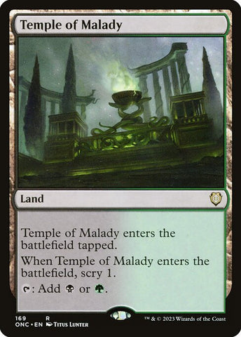 Temple of Malady | Commander: Phyrexia: All Will Be One | ONC | 169 | R