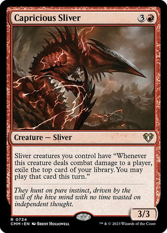 Capricious Sliver | Commander Masters: Extras | XCMM | 734 | R