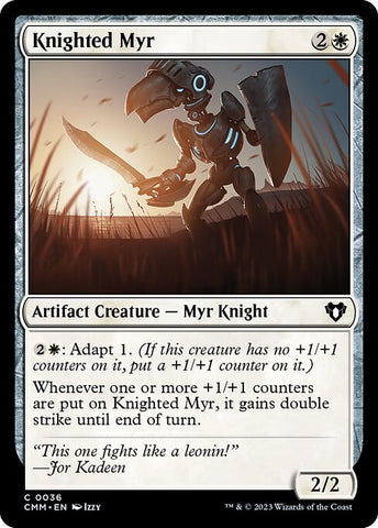 Knighted Myr | Commander Masters | CMM | 36 | C