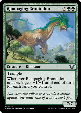 Rampaging Brontodon | Commander Masters | CMM | 315 | U