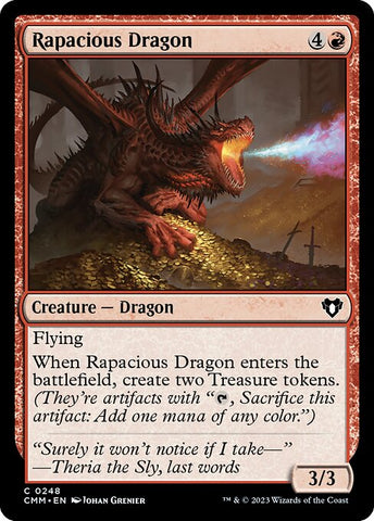 Rapacious Dragon | Commander Masters | CMM | 248 | C