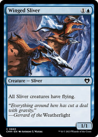 Winged Sliver | Commander Masters: Extras | XCMM | 860 | C