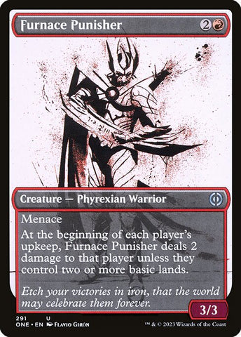 Furnace Punisher (V.1) | Phyrexia: All Will Be One: Extras | XONE | 291 | U