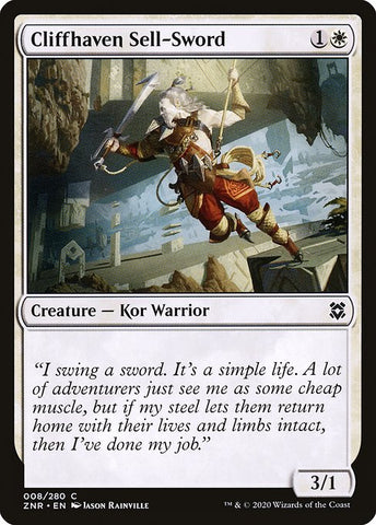 Cliffhaven Sell-Sword | Zendikar Rising | ZNR | 8 | C