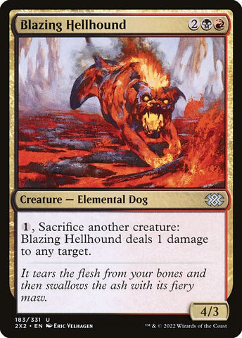 Blazing Hellhound | Double Masters 2022 | 2X2 | 183 | U