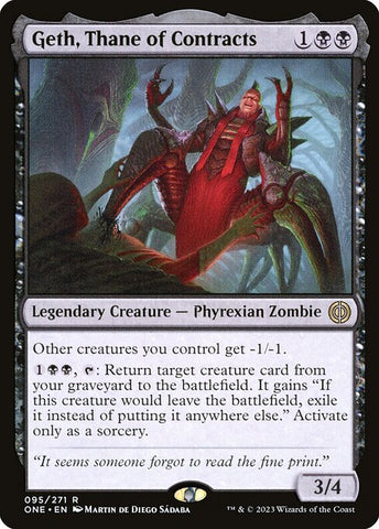 Geth, Thane of Contracts | Phyrexia: All Will Be One | ONE | 95 | R