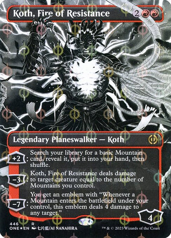 Koth, Fire of Resistance (V.2) | Phyrexia: All Will Be One: Extras | XONE | 446 | R