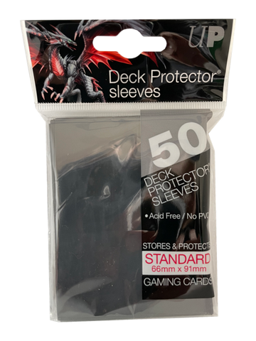 Ultra Pro Standard Card Sleeves 50 pack Black – Five Realm Cards